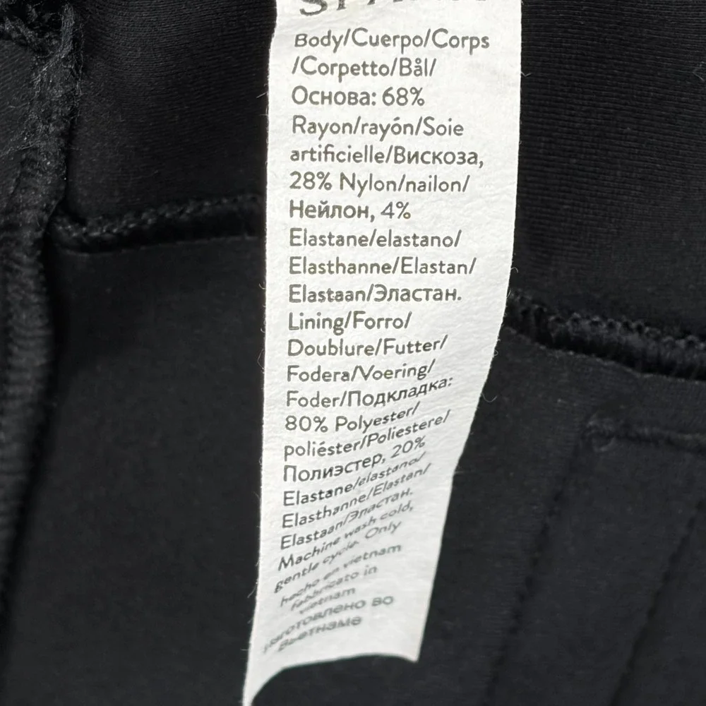 SPANX Black‎ Flare Ponte Knit Pants Comfort Fit Business Casual Size 14 - Picture 8 of 10